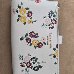Kate Spade Morgan Bouquet Toss Embossed Phone Wallet, White Multicolor