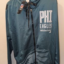 NWT Philadelphia Eagles Hoodie Adult XL Green New Era Official Combine Training
