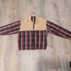 Vintage Polo By Ralph Lauren Hunting Jacket Full Zip Pockets Utility Chore Barn