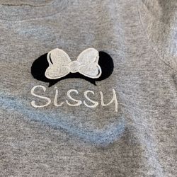 “Sissy” Embroidered Kids - NEW Size 2 Grey sweatshirt