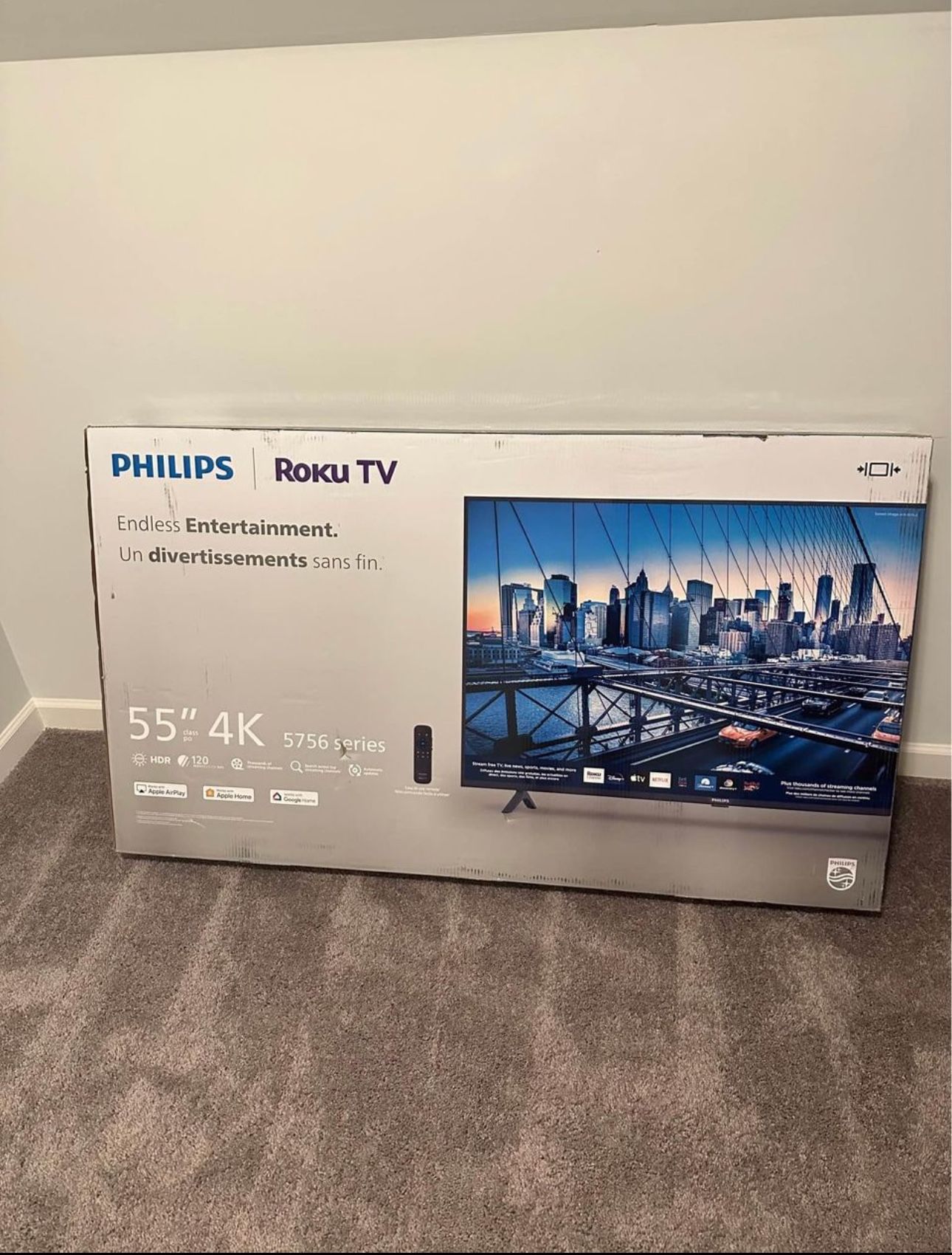 55” Philips Smart Roku TV