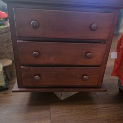 Night Stand Three Drawers 