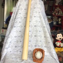 Wood Baseball Bat Size 27”