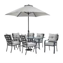 Brand New Hanover Plato Chairs And Umbrella 