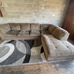 Brown Sectional Couch “WE DELIVER”