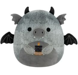 New Squishmallows Gio the Gargoyle Holding Candle 16 Inch Plush Halloween