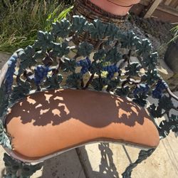 1960s Old Iron Bench. Holds 375 Lbs