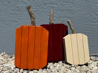 8”, 10” or 11” Wooden Pumpkin Decoration