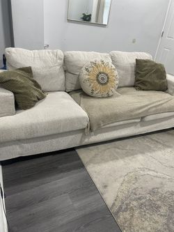 VanAcc 89 inch Sofa, 3 Seater Sofa with Extra Deep Seats, Modern Couch- Comfy Couch for Living Room Apartment Lounge