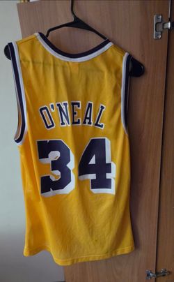 Shaquille O'Neal Los Angeles Lakers Vintage Champion Jersey Size 44