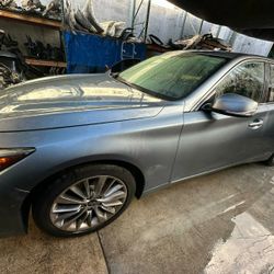 Q50 2.0 PART OUT BUMPER FENDER HOOD DOOR LIGHTS TRUNK RADIATOR SUPPORT HEADLIGHT