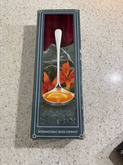 Silver plated ladle