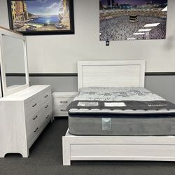 4PC Queen White Bedroom Set 🔥SALE🔥