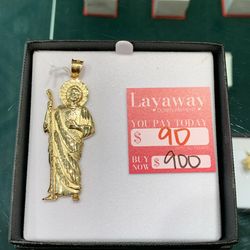 14k San Judas Pendant