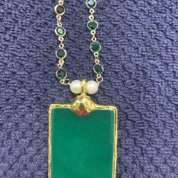 Emerald Gold Necklace