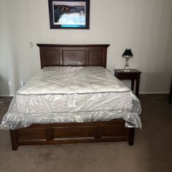 Queen Bed Brand New Mattress.