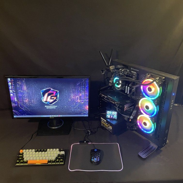 Gaming PC Open Air Case - i7-9700k RX 6600 XT