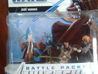 STAR WARS UNLEASHED BATTLE PACKS JEDI HEROES (PLO KOON, SHAAK TI +2) SEALED