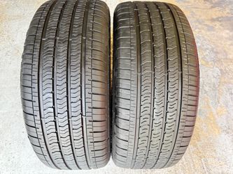 Two Tires 235/40/19 Goodyear Eagle Sport with 60-80% Left Tesla Model 3 used