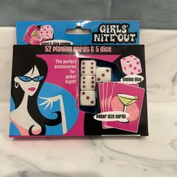 New Girls' Nite Out 52 Playing Cards & 5 Dice