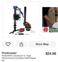 Fluidmaster PerforMAX Universal 2 in. High Performance Complete Toilet Repair Kit
