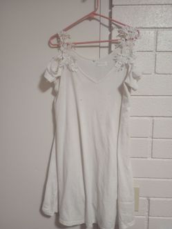 Temu cotton & lace drop shoulder mini dress, Beautiful