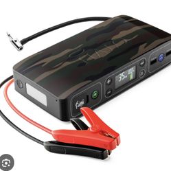 HALO Bolt Air 58830 Portable Car Battery Jump Starter | 100 PSI Air Compressor, 58.8Wh USB Power Bank, Emergency Floodlight & Charger, Jumps Cars SUVs