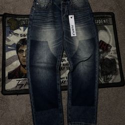 Purple jeans