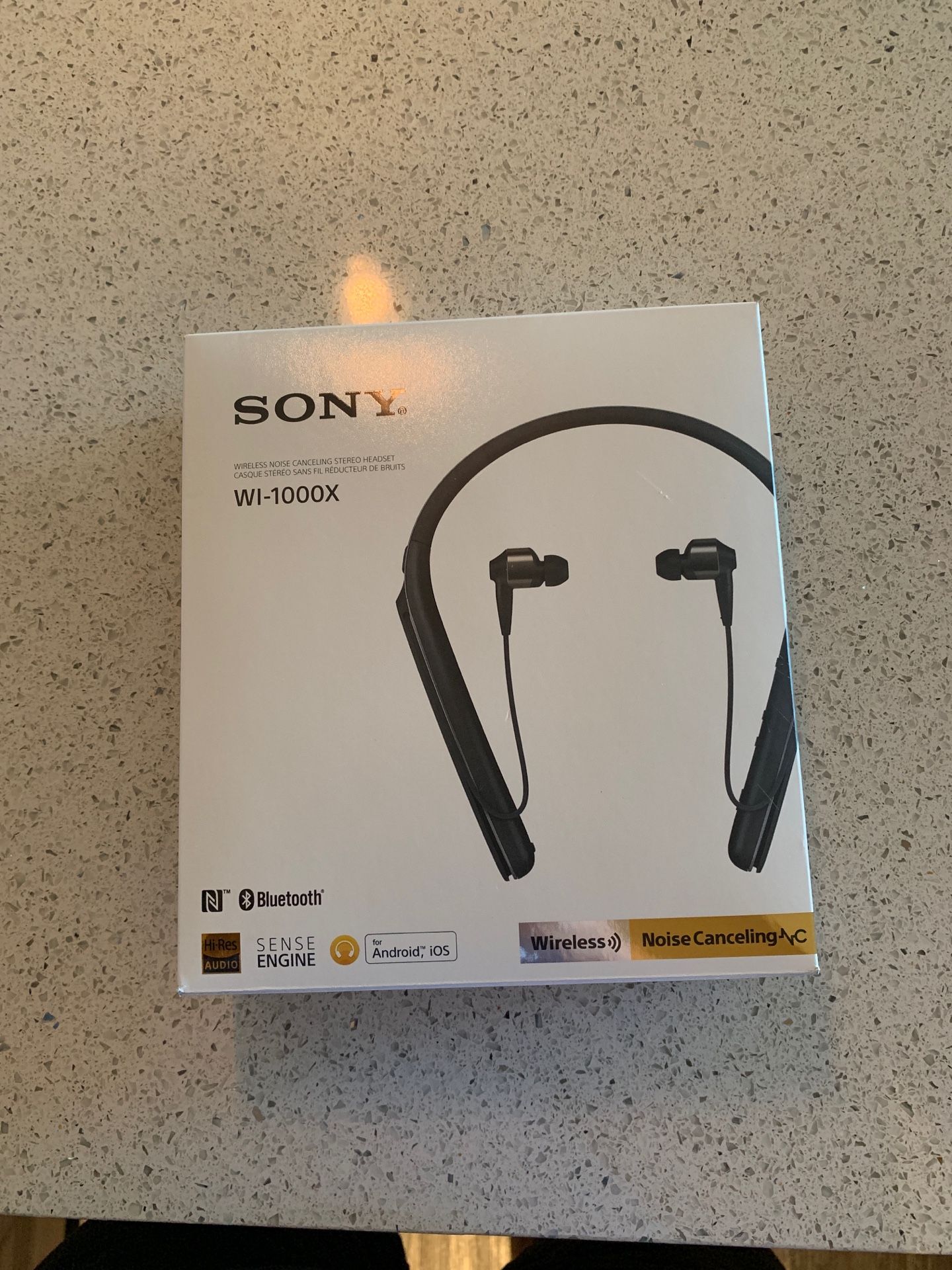 Sony WI-1000X noise canceling headphones