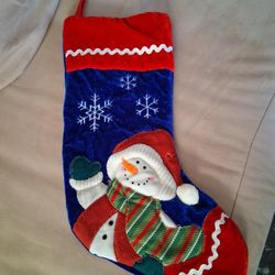 3D Snowman Stocking 20"H