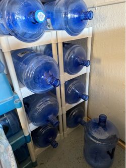10 x 5 gallon water bottles