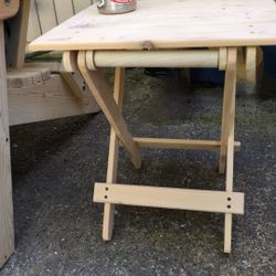 Handcrafted Cedar Folding Side Tables - Perfect For Outdoor Living!