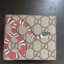 Authentic Gucci GG King Snake Men's Bifold Wallet!!!