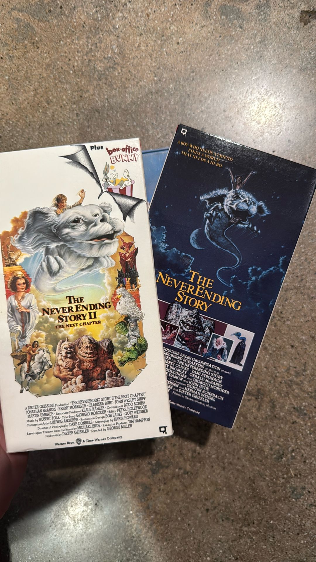 THE NEVER ENDING STORY 1 & 2 VHS TAPE SET MOVIE FILM CLASSIC