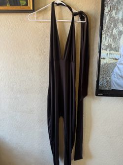 Brown jumpsuit fashion nova