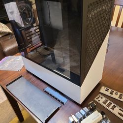 Computer Case with Rgb Fans (AS IS) + Broken ASUS Motherboard 