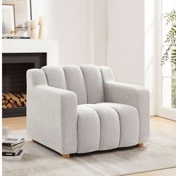 Comfy Boucle Oversized Accent Chair