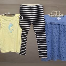 Gymboree Girl’s Tank Legging Lace dress Sz6 Yrs 4pc