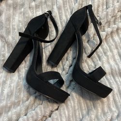 Black Platform High Heels