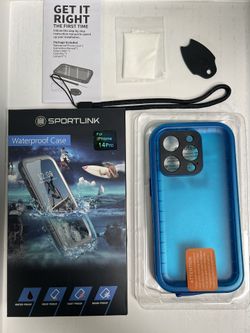 iPhone 14 Pro Waterproof Case - Blue