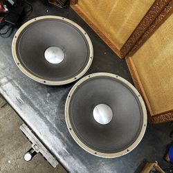 JBL D130 38cm Woofer Speaker PAIR 8Ω USA vintage audio driver analog Sequential