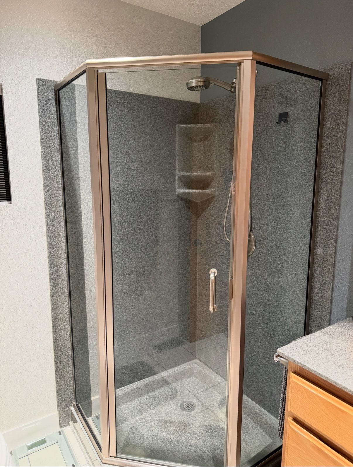 Shower Stall With Glass Surround 