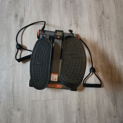 Niceday Steppers for Exercise, Stair Stepper with Resistance Bands, Mini Stepper with 300LBS Loading Capacity, Hydraulic Fitness