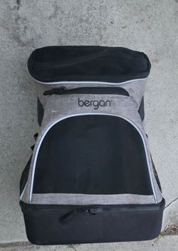 Bergan Backpack Pet Carrier Medium 15lbs Black Grey