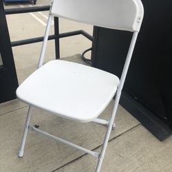 Box of plastic chairs