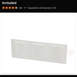 16x6 Aluminum Under Eave Vent