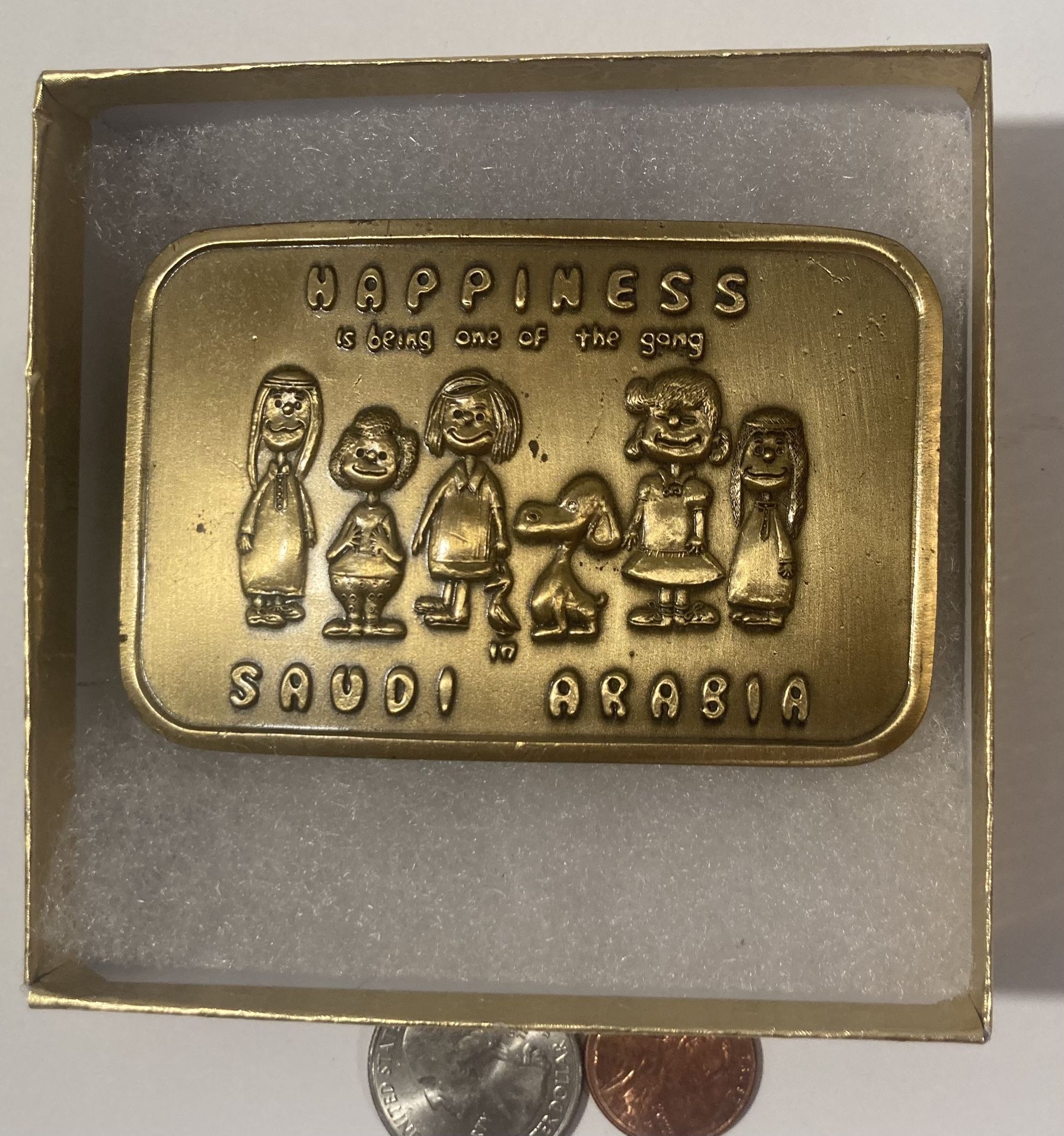 Vintage Belt Buckle Snoopy Happiness Is