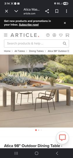 Atica dining tabke for 8 Gray
