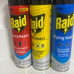 Raid Roach& Flying Insect Spray $$3 Ea👌🏼