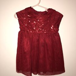 Baby girl clothes sequin red dress